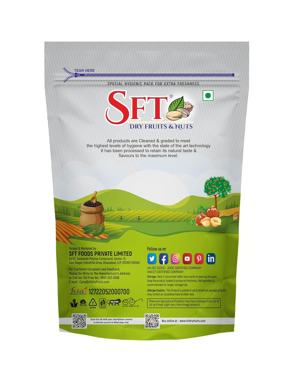 SFT Chia Seeds 500g - seeds for Weight Management | Rich in Calcium, Protein & Fibre | Beat the Heat | 100% Clean Chia seeds for Eating | Antioxidant Rich Seeds
