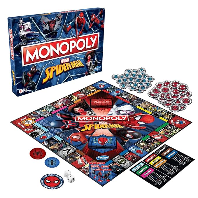 Hasbro Gaming Monopoly Marvel Spider-Man Edition Board Game