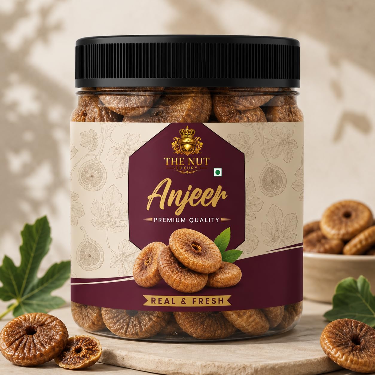 THE NUT LUXURY Premium Dried Afghani Anjeer | Big Size Dry Figs | Immunity Booster Dried Anjeer | Fiber Rich Dry Fruits | Healthy Snack | Naturally Sweet Imported Dry Fruit