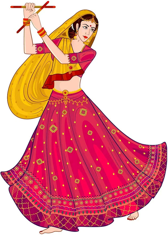 Rangoli Vinyl Wall Sticker Self-Adhesive Wall Decor Parent 5 Design-3