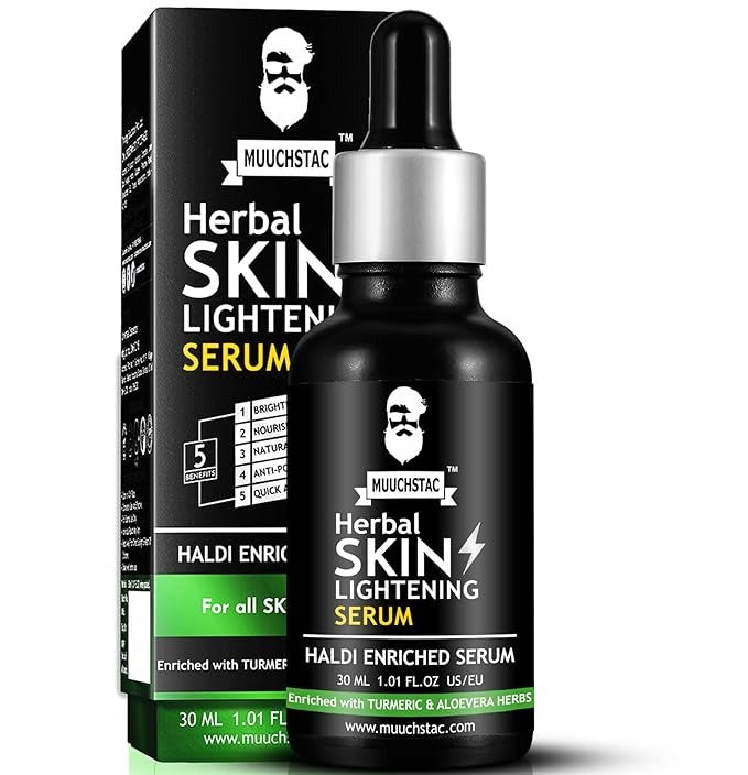 Muuchstac Herbal Skin Lightening Face Serum for Men - 30 ml