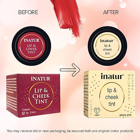 Inatur Peony Pink Lip & Cheek Tint - 4 gms
