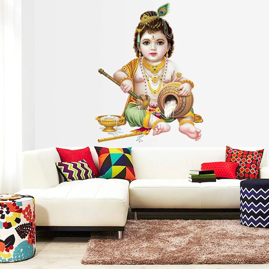 Rangoli White Glossy Vinyl Wall Sticker Premium Self-Adhesive Waterproof Parent-7 Design-17