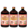 Jaived Ayurveda Raktroga Asav - 450 ml (Pack of 3)