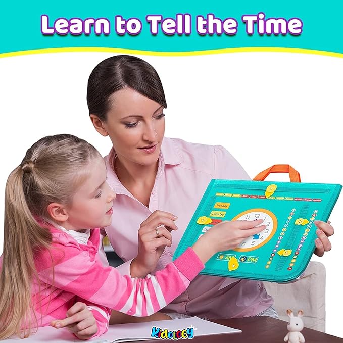 Kidology Montessori Busy Board Toy to Develop Basic Skills Multicolor