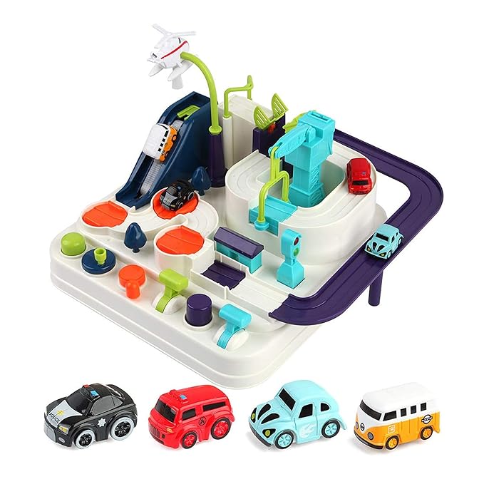 Kidology Car Race Tracks Toy 4 Car Included