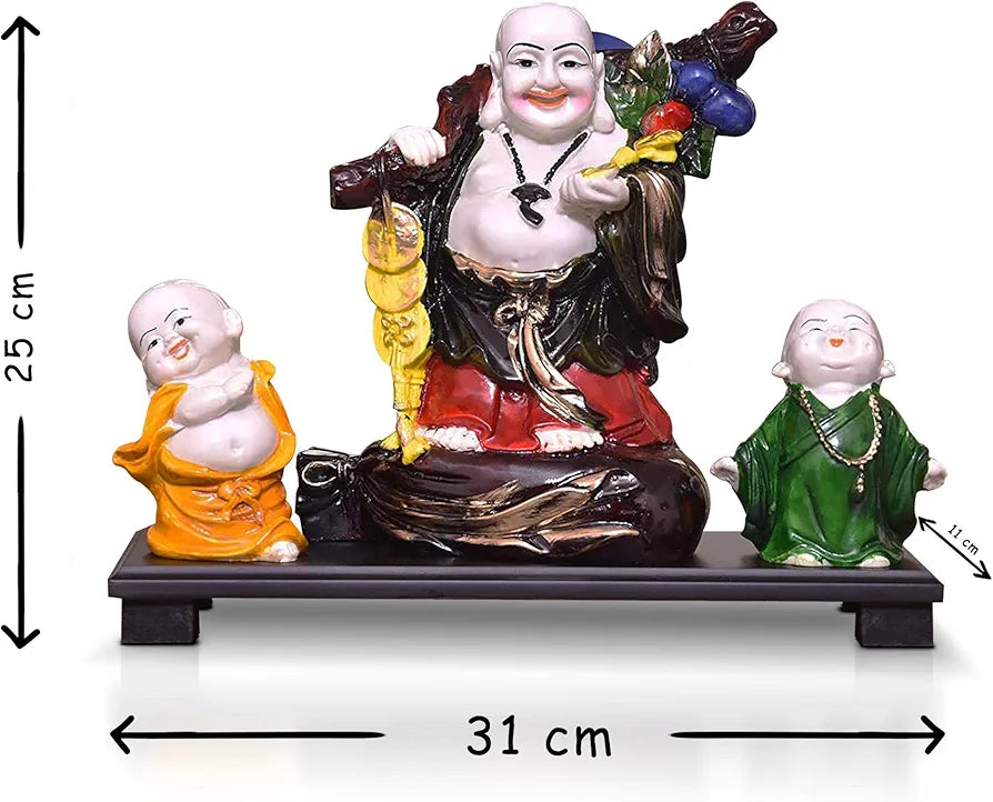Mariner's Creation Laughing Buddha for Good Luck size-31X11X25 CM