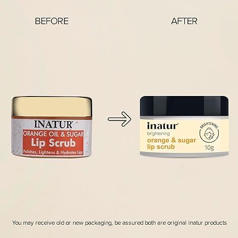 Inatur Orange Oil & Sugar Lip Scrub - 10 gms