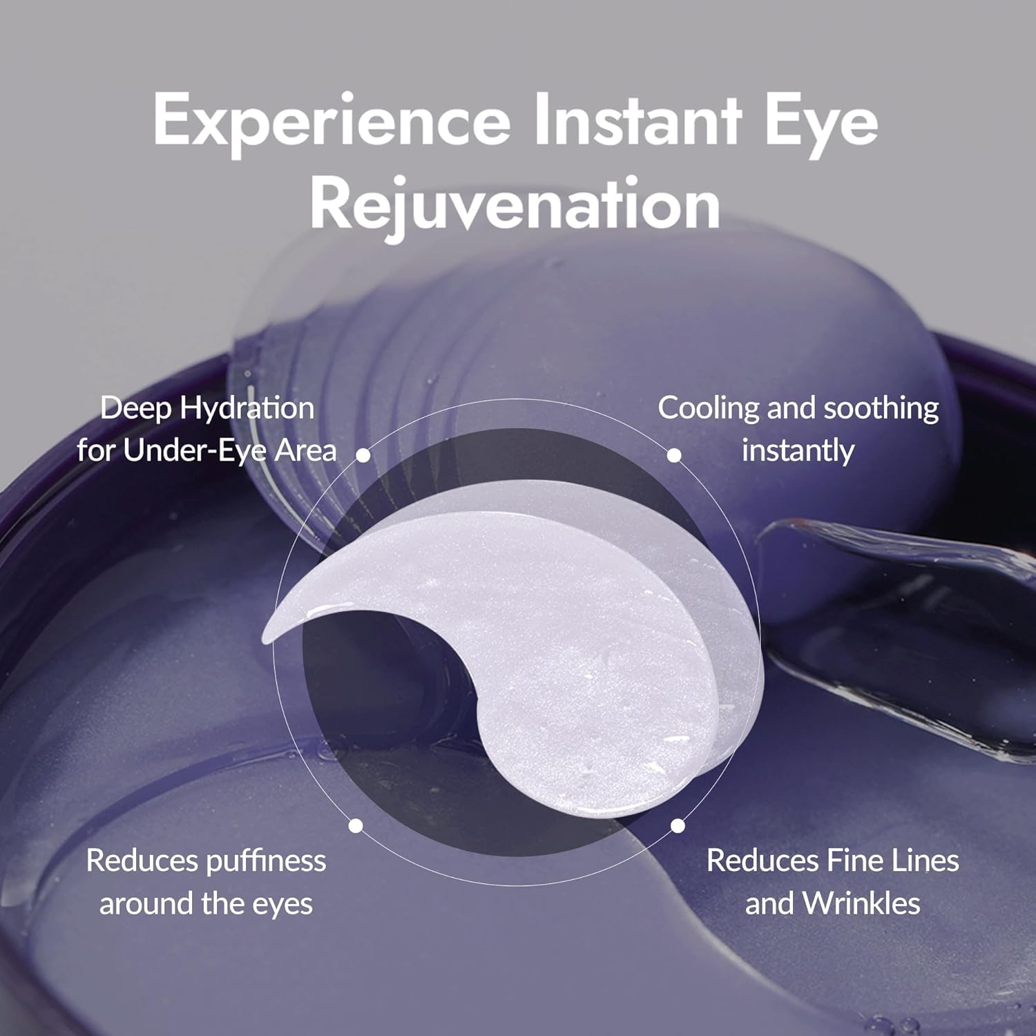 MIZON Under Eye Collagen Patches with Marine Collagen, Eye Gel Treatment Masks for Puffy Eyes, Dark Circles, Moisturizing Improves Elasticity, 60 Pcs