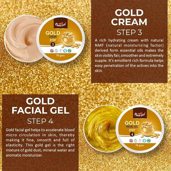 BeeOne Complete 5 step Facial Kit for Radiance & Youthful Glow - 312 gms