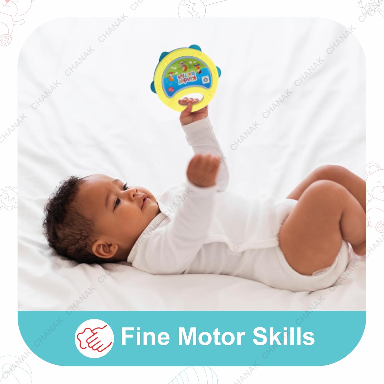 Chanak Baby Kinder Rattle Set for 0-6 Months Old Baby 2 Pcs