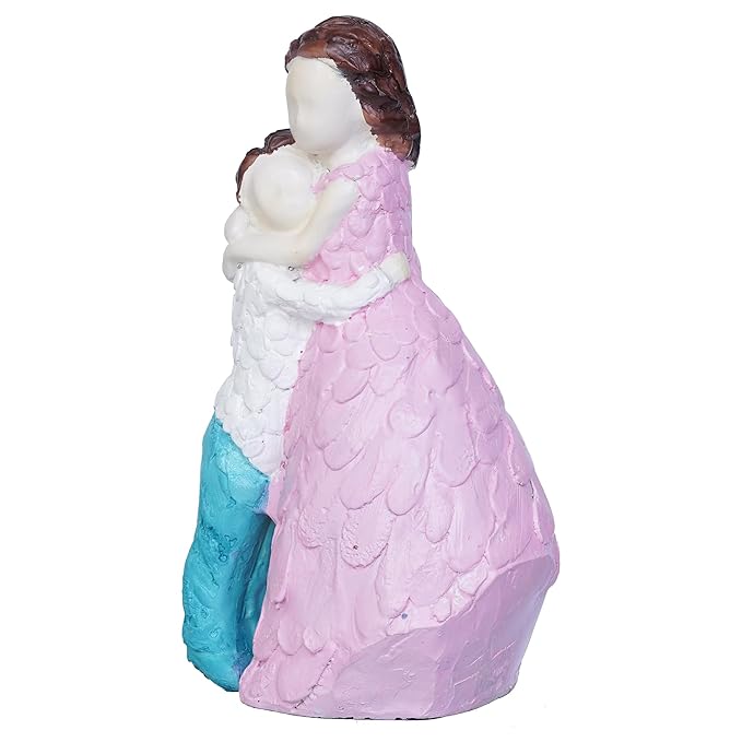 Ecraftindia Polyresin Brother & Sister Idol Decorative Showpiece for Home Decor
