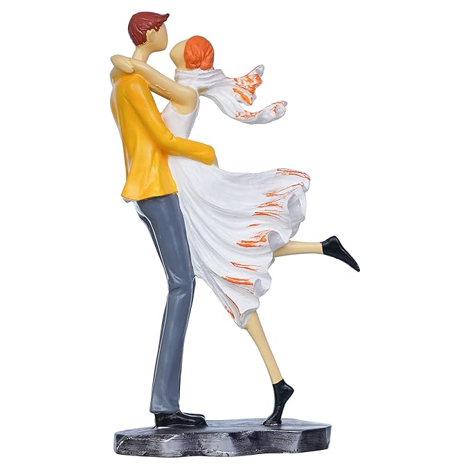 Ecraftindia Lovers Tango Dancing Couple Statue Human Figurines Decorative Showpiece