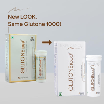 Glutone 1000 Setria L-glutathione & Vitamin C Effervescent Tablets - 15 Tabs