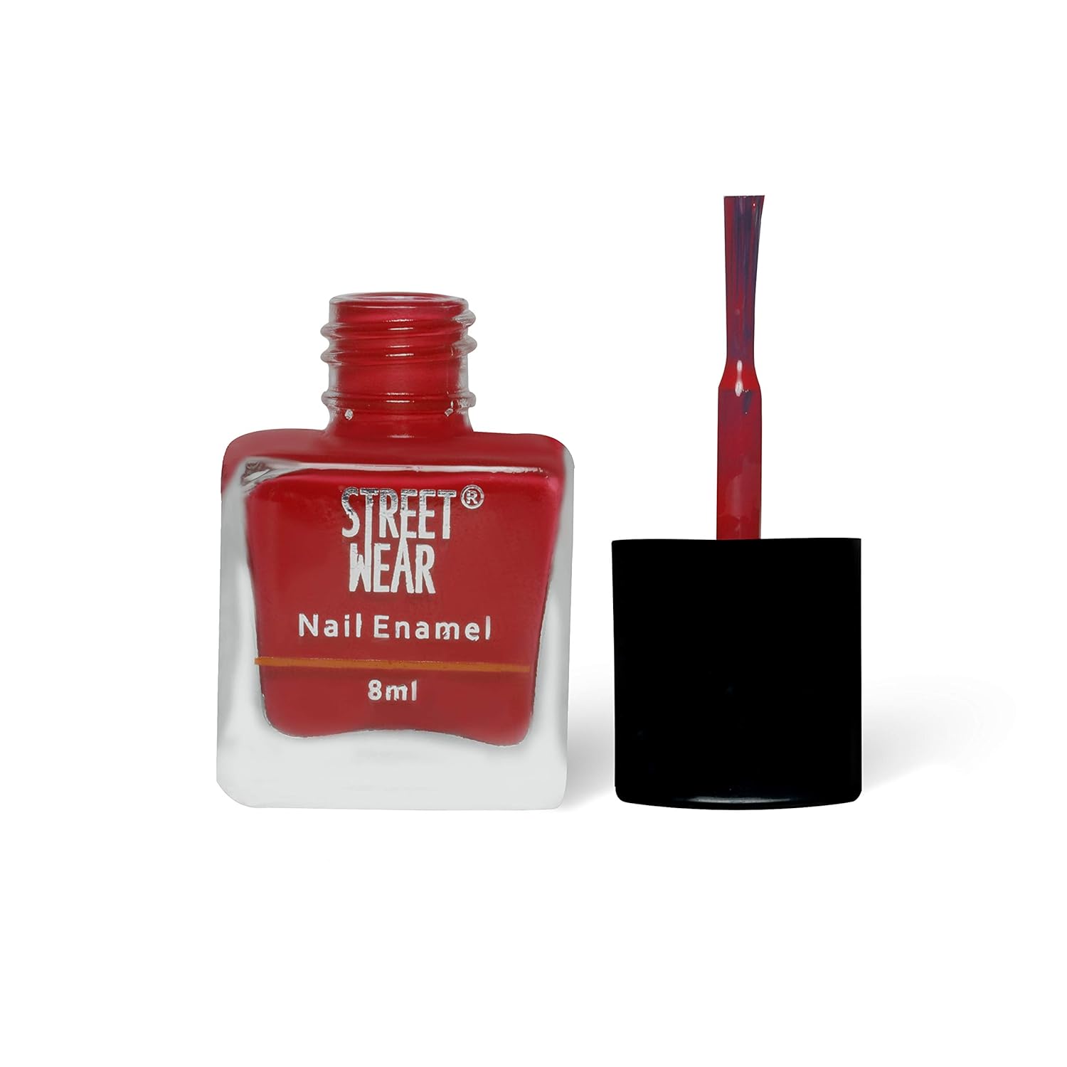 Street Wear Nail Enamel, Krazy Red, 8ml