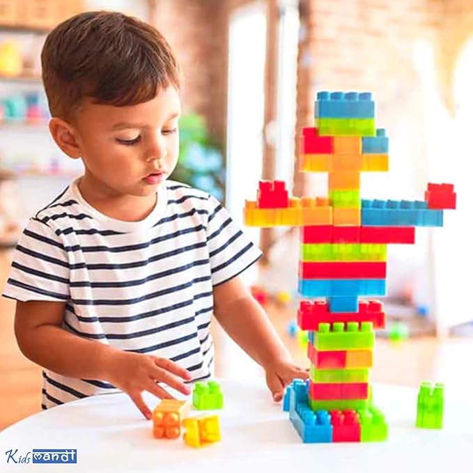 Kids Mandi 88 Pcs Building Blocks Interlocking Blocks Play Blocks