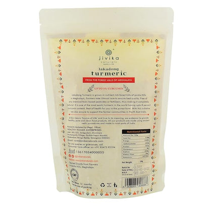Jivika Naturals Nutrient Rich Lakadong Turmeric - 250 gms