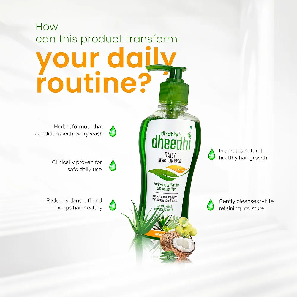 Dhathri Dheedhi Daily Herbal Shampoo for Daily Use