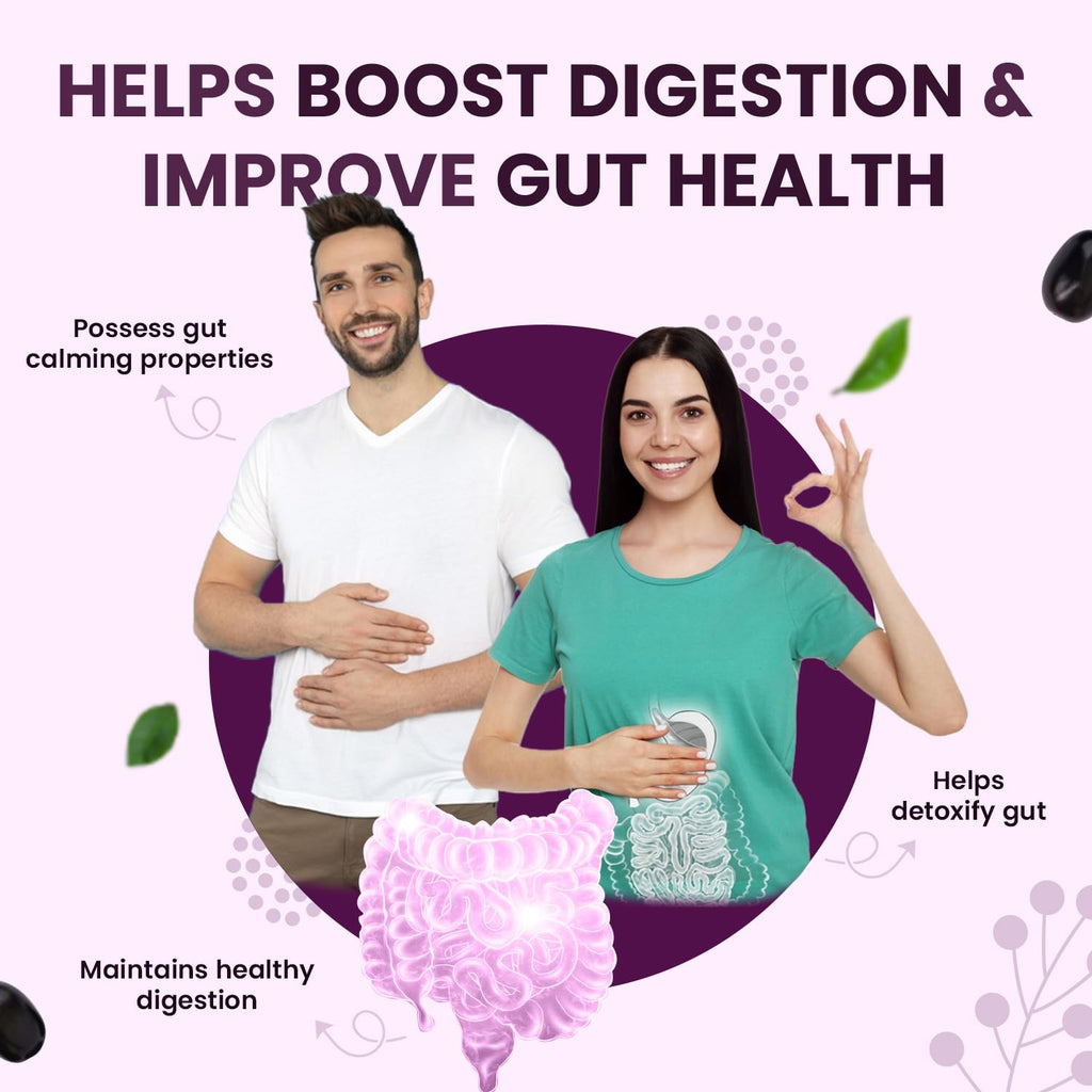 Neuherbs Natural Jamun Seed Powder - 200g For Diabetes | Supports Healthy Digestion & Sugar Levels | Rich in Vitamin C, Iron, Magnesium & Fiber