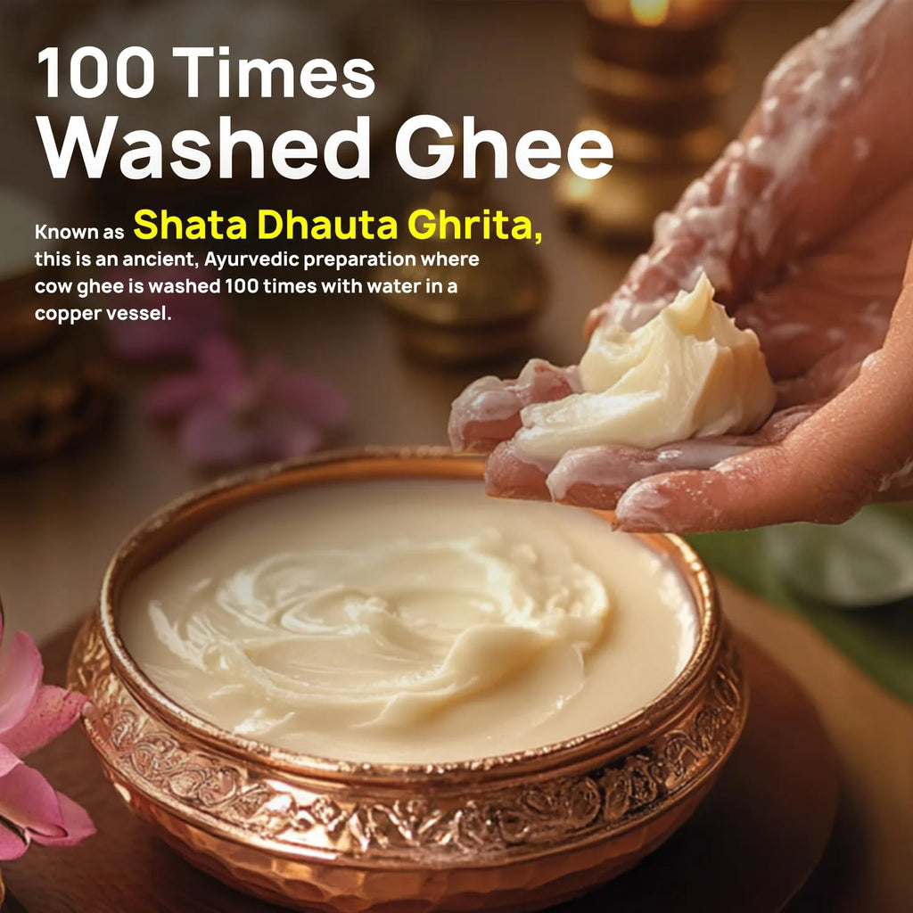 Good Vibes Nourishing Glow Ghee Body Lotion with Shata Dhauta Ghrita (100 Times Washed Ghee) | 48-Hour Hydration in a Single Use | Skin Barrier Repair | Lightweight, Non-Greasy Formula | Suitable for All Skin Types (400 ml)