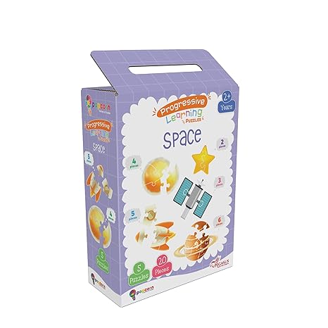 Popcorn Games & Puzzles Space- Puzzle for 3 Years Old & Above
