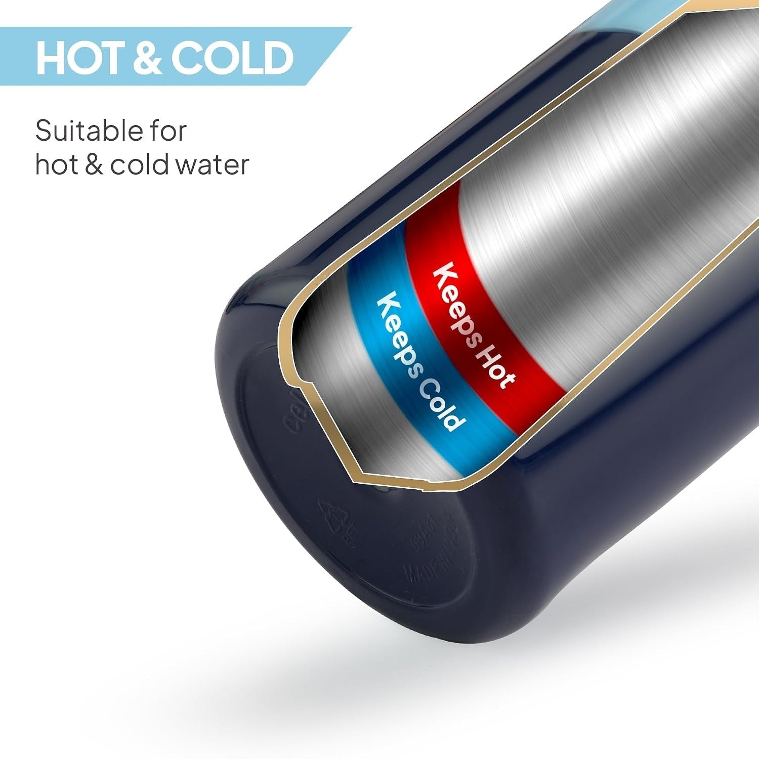 Cello Puro Steel X Felix 600 Insulated Bottle 490ml