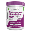 HealthyHey Nutrition Double Strength Glucosamine Chondroitin and MSM for Cartilage; Joint and Bone 300 Capsules