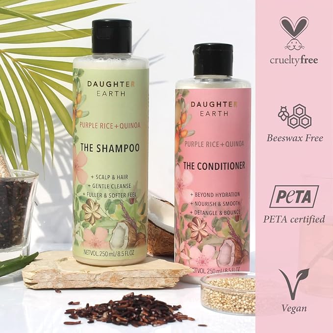 Daughter Earth the Conditioner With Purple Rice & Quinoa for Dry Color Treated Hair - 250 Ml