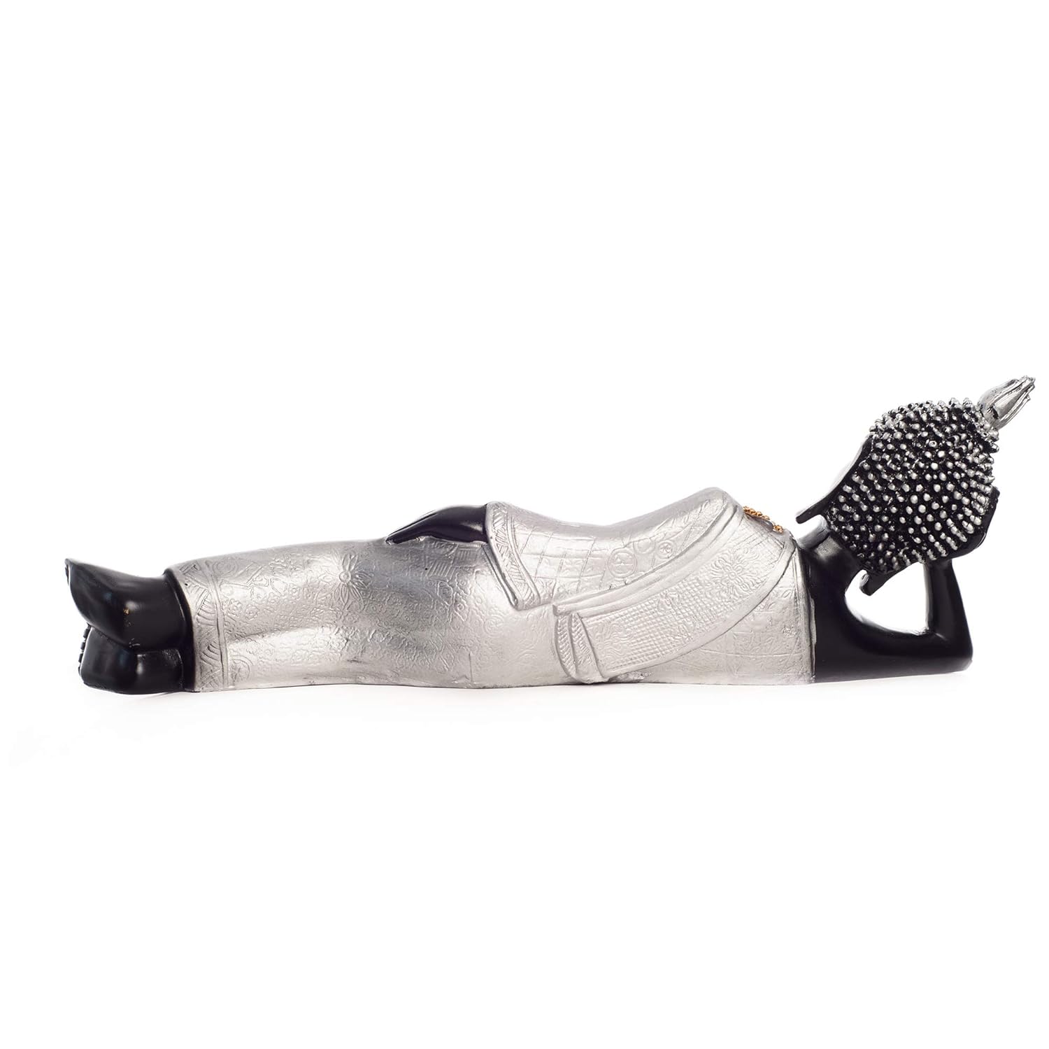 Ecraftindia Brass Decorative Thai Reclining Buddha Antique Showpiece