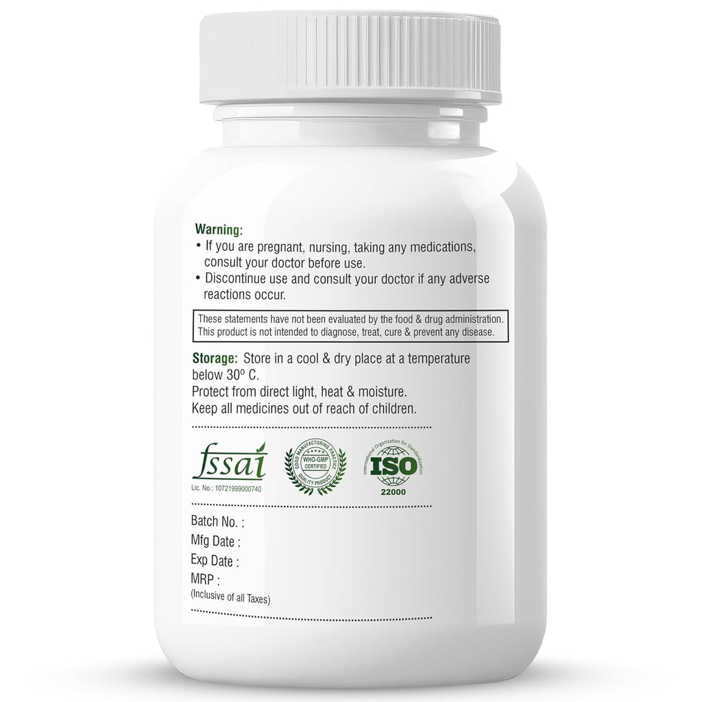 Biotrex Nutraceuticals Kelp Extract 600mg | Richest Vegan Source of Iodine | Supports Thyroid Health & Healthy Metabolism with Soluble Fiber - 60 Veg Capsules