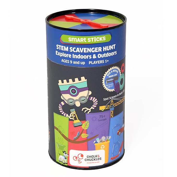 Chalk and Chuckles Smart Sticks-stem Scavenger Hunt Game for Kids | Science Toys