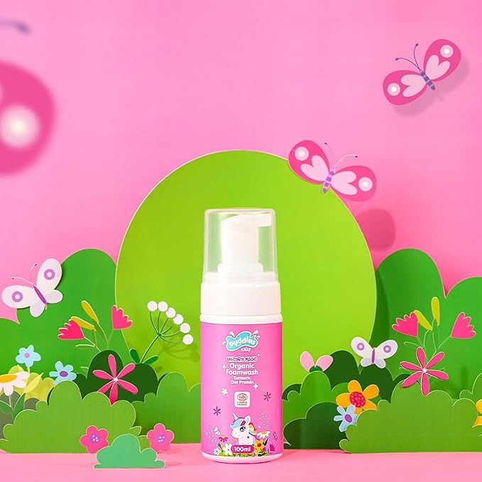 Puddles Organic Kids Nourishing Foaming Face & Body Wash - 100 ml