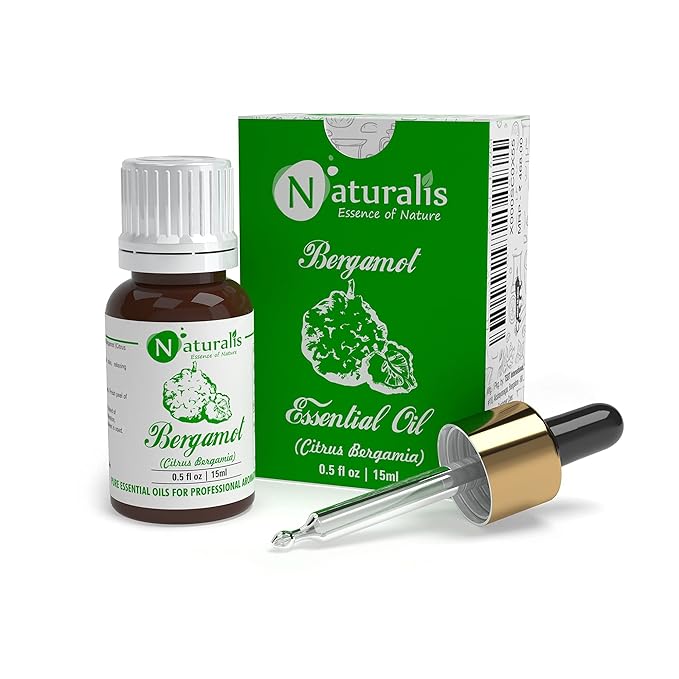 Naturalis Essence of Nature Bergamot Essential Oil for Insomnia Stress - 15 ml
