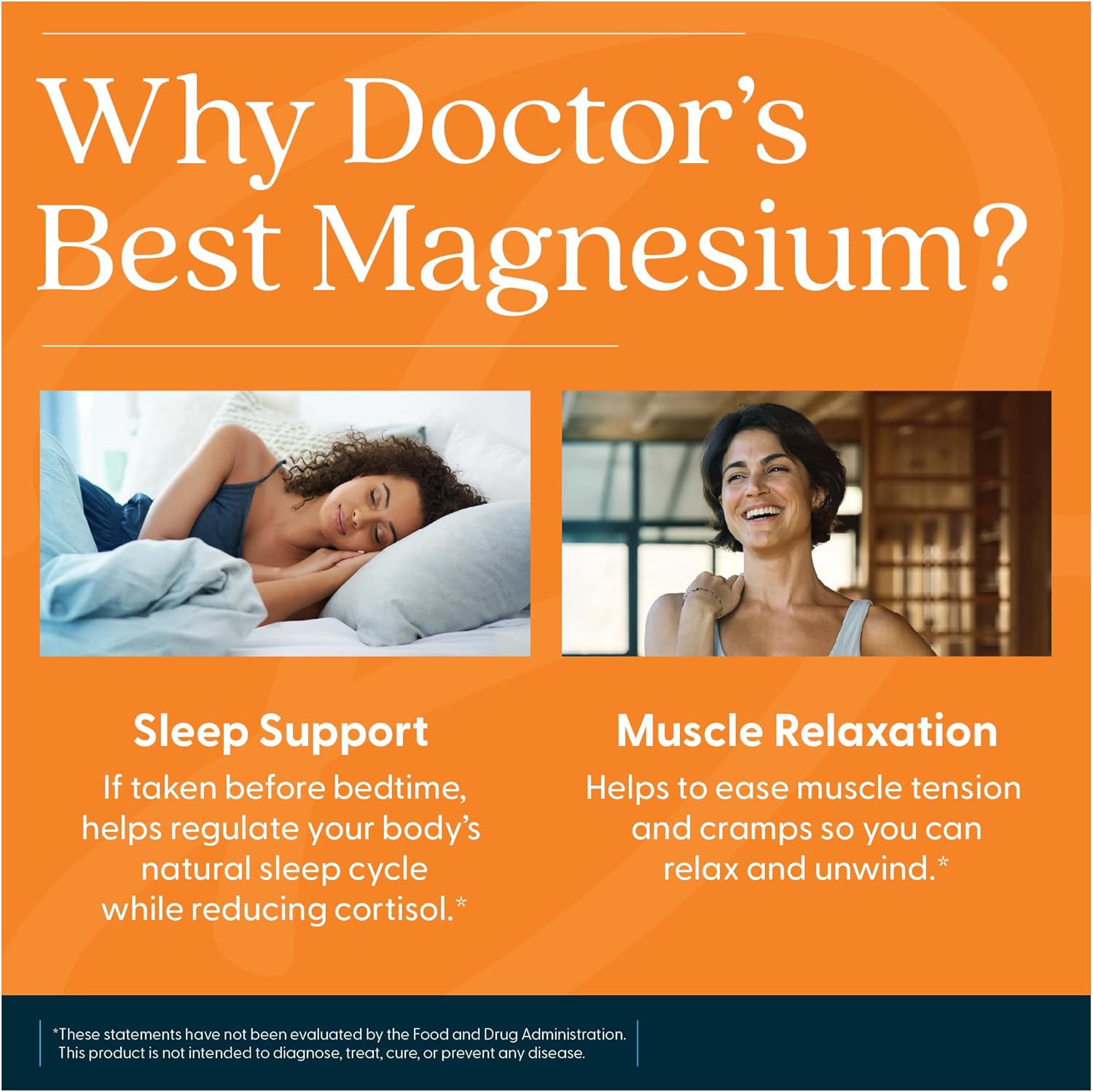 Doctor's Best High Absorption Magnesium Glycinate Lysinate Supplement for Sleep Support - Chelated Magnesium Tablets for Women & Men, 200mg per Serving, Supports Calm & Relaxation, Vegan - 240 Count