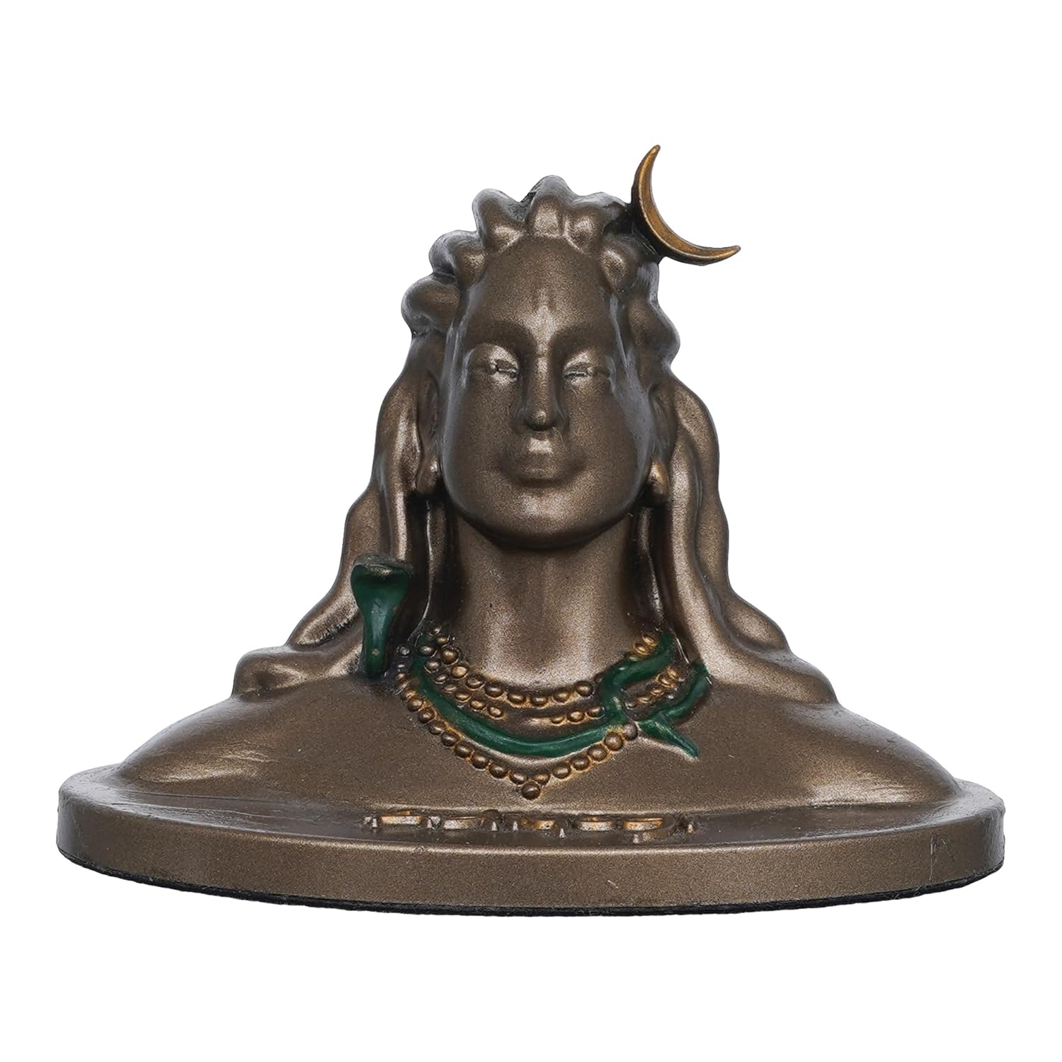 Ecraftindia Handcrafted Polyresin Bronze Adiyogi Shiva Statue | Hindu God Idol