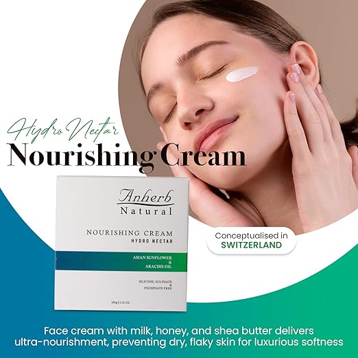 Anherb Natural Hydro Nectar Nourishing Cream For Silky - 100 gms