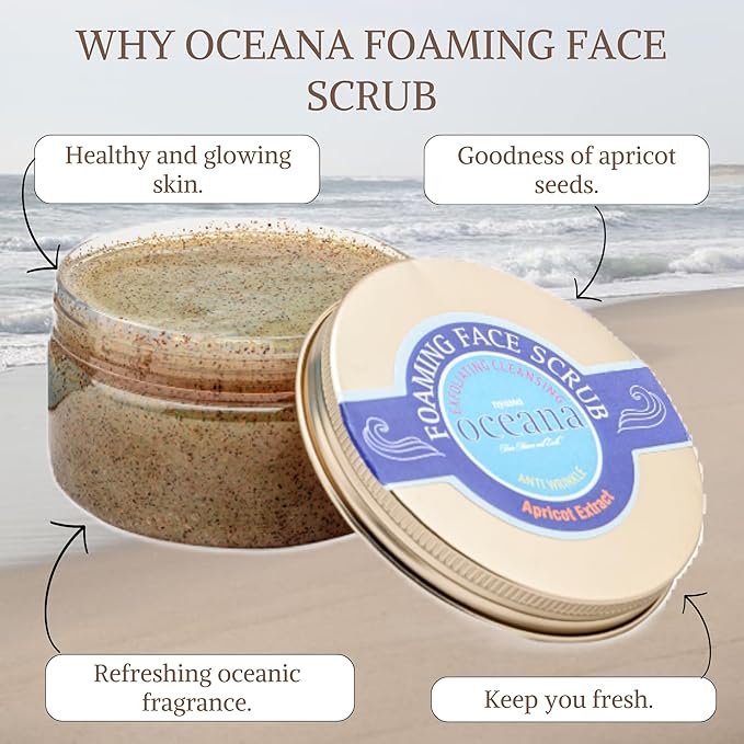 Nyassa Oceana Foaming Face Scrub - 215 Gms