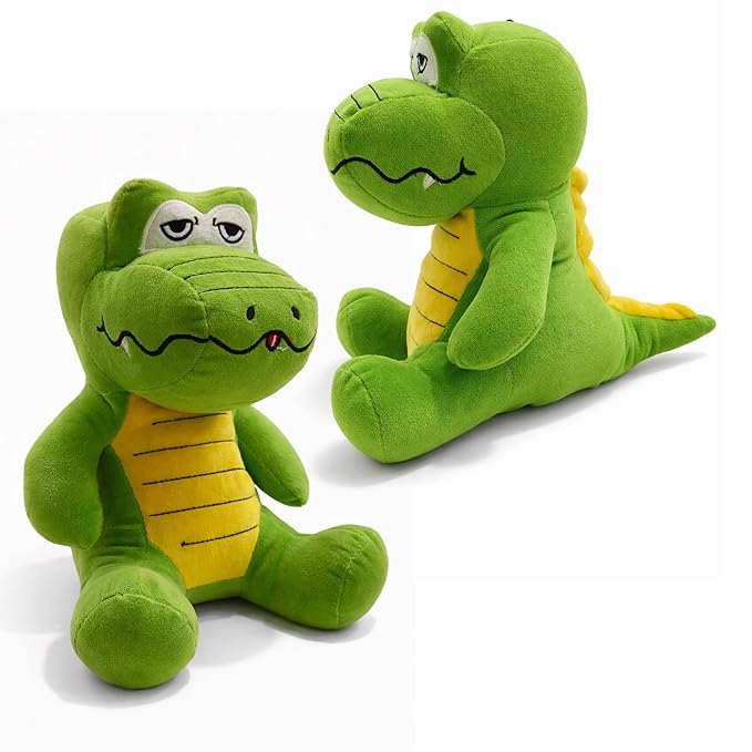 Kidology Cute Green Crocodile Soft Toy for Kids