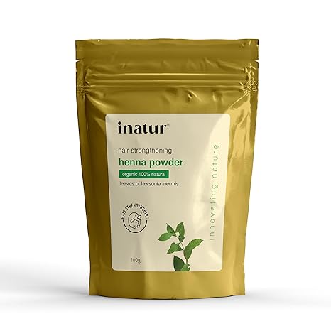 Inatur Henna Powder Organic Hair Colour - 100 gms
