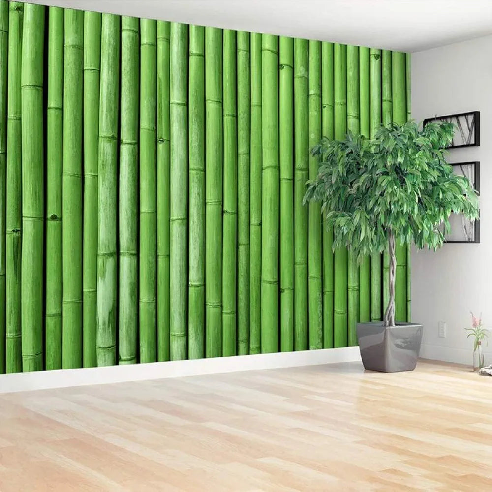 Indian Royals Wooden Bamboo Wall Poster Pvc Self Adhesive Bamboo Wallpaper