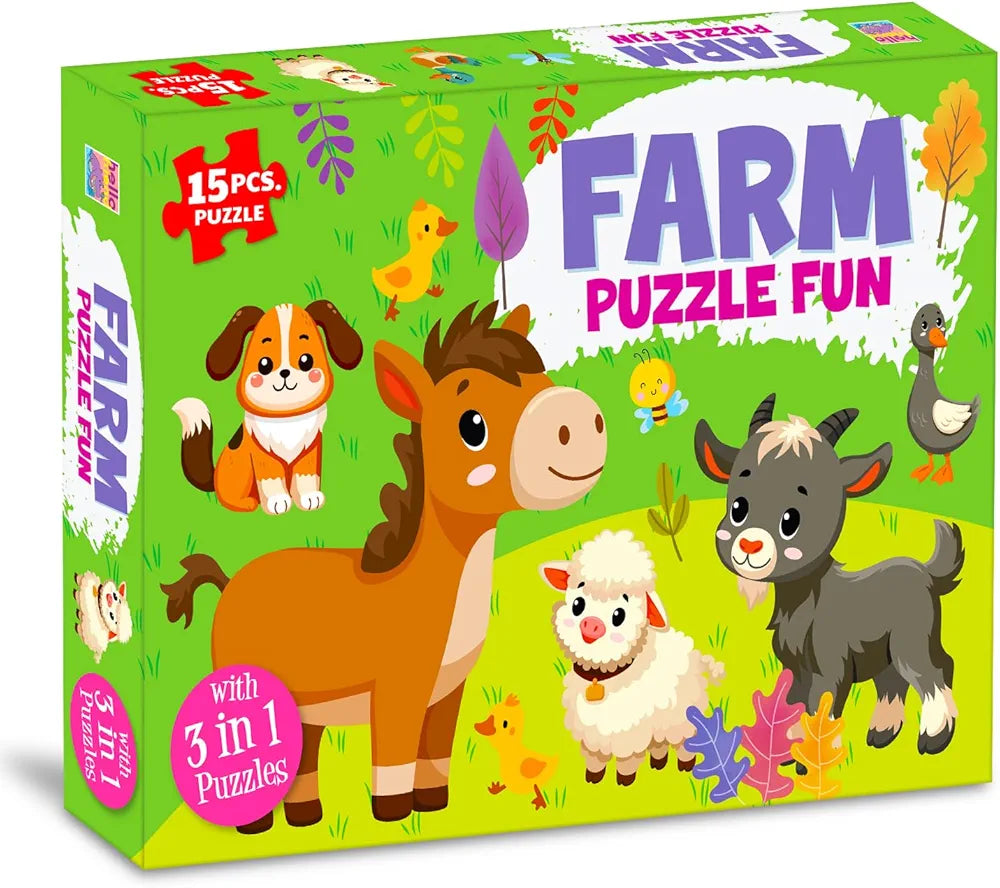 Hello Friend My First Jungle Fun Jigsaw Puzzle Game 3+ Year Old Toddler Toy Cardboard Puzzle for Preschool Learning Gift for Boys Girls