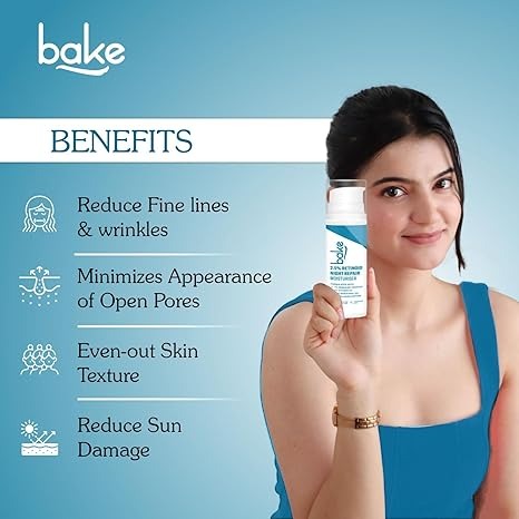 Bake Retinol Night Cream with 2.5% Retinoid & Bakuchiol Oil - 30 gms