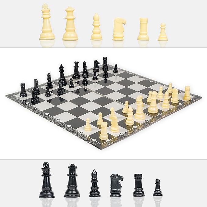Ratna's Strategy Game Kings Premium Chess Set for Kids With Logical and Strong Mind | Big, Multicolour