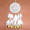 Metal Bell Feather Bead Thread Wind Chime Dream Catcher Small