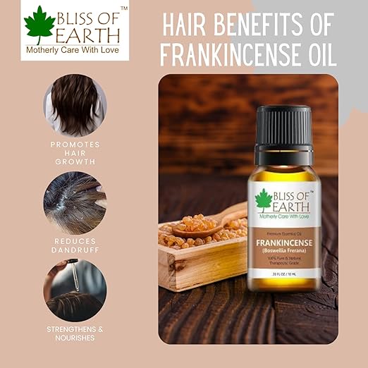 Bliss of Earth Pure Frankincense Essential Oil - 10 ml