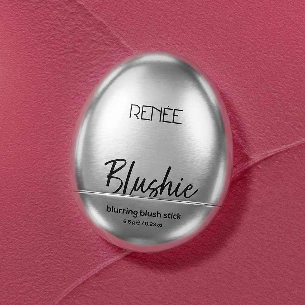 RENEE Blushie Blurring Blush Stick | Buildable Formula With Soft-Focus Matte Finish | Lightweight, Long-Lasting, Easily Blendable | With Hyaluronic Acid, Peptides & Vitamin E - Pinkie Promise | 6.5g