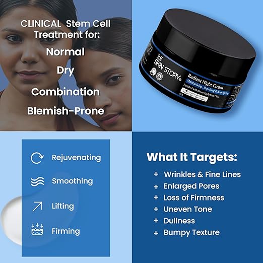 The Skin Story Anti Aging Radiant Night Cream for Women Night Cream - 45 gms