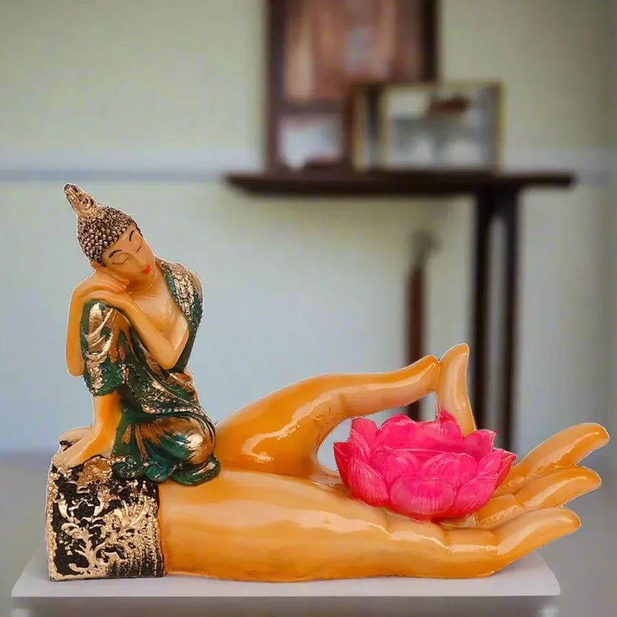 Alila Meditating Buddha Idol Statue Showpiece for Home Garden Living Room Buddha