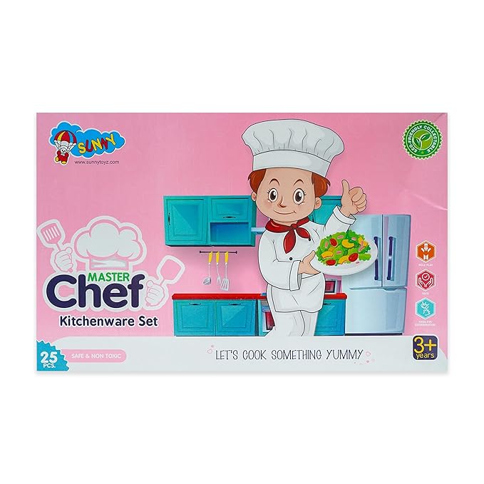 Ratna's Kitchen Set for Kids | a Perfect Roleplay Pretend Play Kitchen Play Set for Kids | Masterchef Kitchen Set