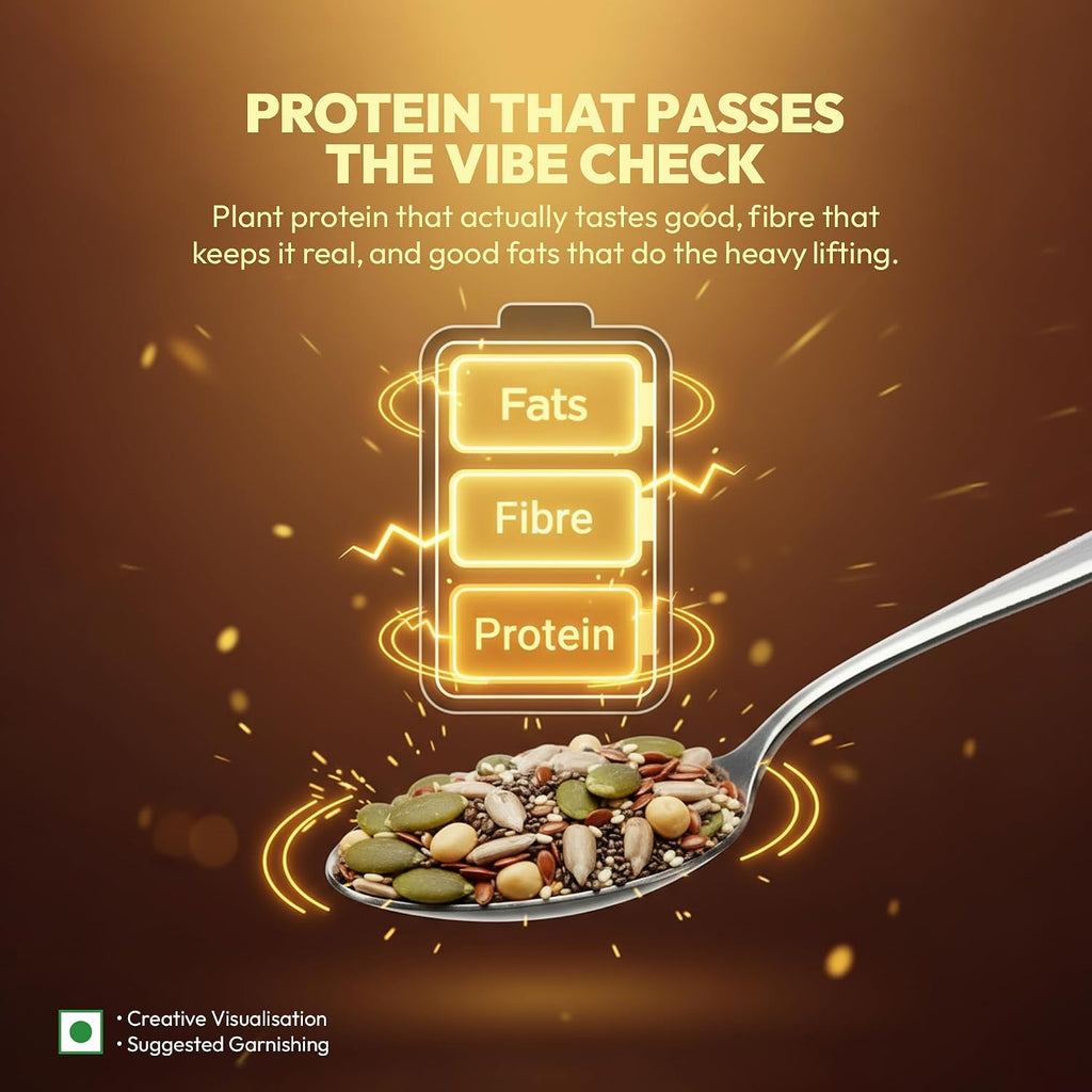 True Elements 7 in 1 Seeds Mix 250g - Complete Seed Blend | 24g Protein & 16g Fibre | High Fibre Super Seeds | Perfect for Oats, Smoothies & Healthy Snacking